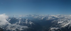 Archived image Webcam Panoramic view Pointe Helbronner (11,358 ft) 09:00