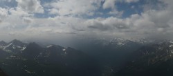 Archiv Foto Webcam Courmayeur: Rundblick Pointe Helbronner 09:00