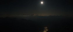 Archived image Webcam Panoramic view Pointe Helbronner (11,358 ft) 23:00