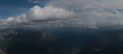 Archiv Foto Webcam Courmayeur: Rundblick Pointe Helbronner 15:00