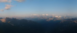 Archiv Foto Webcam Courmayeur: Rundblick Pointe Helbronner 19:00