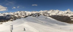 Archiv Foto Webcam Cervino Ski Paradise: Skigebiet Chamois 11:00