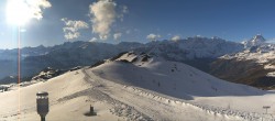 Archiv Foto Webcam Cervino Ski Paradise: Skigebiet Chamois 17:00