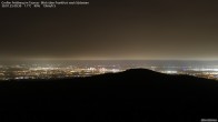 Archiv Foto Webcam Feldberg - Blick über Frankfurt nach Südosten 23:00