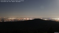 Archiv Foto Webcam Feldberg - Blick über Frankfurt nach Südosten 23:00