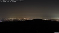 Archiv Foto Webcam Feldberg - Blick über Frankfurt nach Südosten 23:00