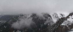 Archived image Webcam Panoramic view: Checrouit and Courmayeur 13:00