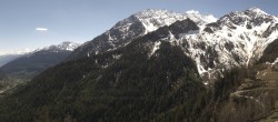 Archived image Webcam Panoramic view: Checrouit and Courmayeur 11:00
