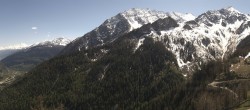 Archived image Webcam Panoramic view: Checrouit and Courmayeur 13:00
