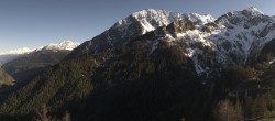Archived image Webcam Panoramic view: Checrouit and Courmayeur 17:00