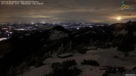 Archiv Foto Webcam Hochries Bergstation - Blick nach Nordosten 23:00