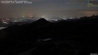 Archiv Foto Webcam Hochries Bergstation - Blick nach Nordosten 23:00