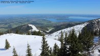 Archived image Webcam Kampenwand - View to the Chiemsee 09:00
