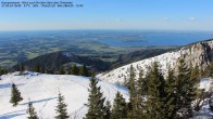 Archived image Webcam Kampenwand - View to the Chiemsee 17:00