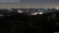 Archived image Webcam Kampenwand - View to the Chiemsee 23:00