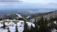 Archiv Foto Webcam Kampenwand - Blick über den Chiemsee 09:00