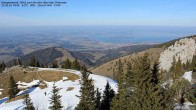 Archiv Foto Webcam Kampenwand - Blick über den Chiemsee 13:00