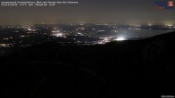 Archiv Foto Webcam Kampenwand - Blick über den Chiemsee 23:00