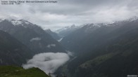 Archiv Foto Webcam Gamshütte Zillertal Blick zum Tristner 19:00