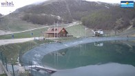 Archived image Webcam Campo Felice - base station chairlift Cisterna and Chalet del Lago, Italy 05:00