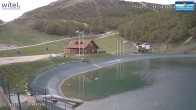 Archived image Webcam Campo Felice - base station chairlift Cisterna and Chalet del Lago, Italy 07:00