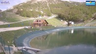 Archived image Webcam Campo Felice - base station chairlift Cisterna and Chalet del Lago, Italy 15:00