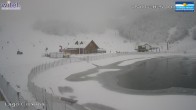 Archived image Webcam Campo Felice - base station chairlift Cisterna and Chalet del Lago, Italy 09:00