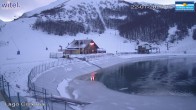 Archived image Webcam Campo Felice - base station chairlift Cisterna and Chalet del Lago, Italy 06:00