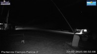 Archived image Webcam Campo Felice (Italy) – base station chairlift Campo Felice 23:00