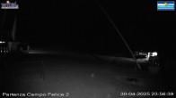 Archived image Webcam Campo Felice (Italy) – base station chairlift Campo Felice 23:00