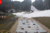 Archived image Webcam Marianske Lazne - baste station cable car Lanovka, Czech Republic 13:00