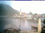 Archived image Webcam Rottach-Egern - Malerwinkel and St. Laurentius church 13:00