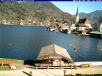 Archived image Webcam Rottach-Egern - Malerwinkel and St. Laurentius church 13:00