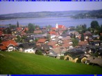 Archiv Foto Webcam Obertrumer See - Blick über Seeham 13:00