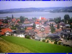 Archived image Webcam Obertrumer See - View to Seeham 13:00