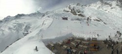 Archiv Foto Webcam Saas Fee - Längfluh Gletscher 09:00