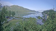 Archiv Foto Webcam Blick Fuschlsee von Hotel Waldhof 06:00