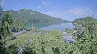 Archiv Foto Webcam Blick Fuschlsee von Hotel Waldhof 07:00