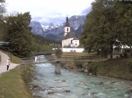 Archiv Foto Webcam Ramsau bei Berchtesgaden - Ortskirche St. Sebastian 13:00