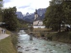 Archiv Foto Webcam Ramsau bei Berchtesgaden - Ortskirche St. Sebastian 15:00