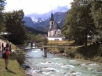 Archived image Webcam Ramsau - Berchtesgaden - View to the St. Sebastian Church 13:00