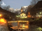 Archived image Webcam Ramsau - Berchtesgaden - View to the St. Sebastian Church 06:00