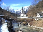 Archiv Foto Webcam Ramsau bei Berchtesgaden - Ortskirche St. Sebastian 09:00