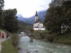 Archived image Webcam Ramsau - Berchtesgaden - View to the St. Sebastian Church 13:00