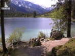 Archived image Webcam View to Luitpoldweg at lake Hintersee near Ramsau 11:00