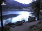 Archived image Webcam View to Luitpoldweg at lake Hintersee near Ramsau 07:00