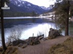 Archived image Webcam View to Luitpoldweg at lake Hintersee near Ramsau 07:00