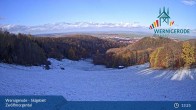 Archived image Webcam Wernigerode - View of the Zwölfmorgental ski resort 12:00