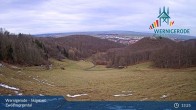 Archiv Foto Webcam Wernigerode - Skigebiet Zwölfmorgental - Blick auf die Piste 12:00