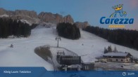 Archiv Foto Webcam Carezza: Talstation König Laurin 16:00